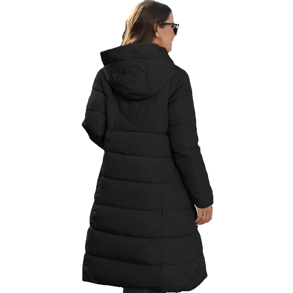 Women's Slim Fit Padded Winter Coat | Hooded Jacket