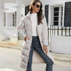 Women's Slim Fit Padded Winter Coat | Hooded Jacket