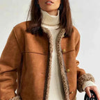 Women's Winter Shearling Jacket | Warm Luxury Insulated Coat