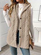 Women's Winter Cozy Hooded Sleeveless Vest – Padded Outerwear Gilet