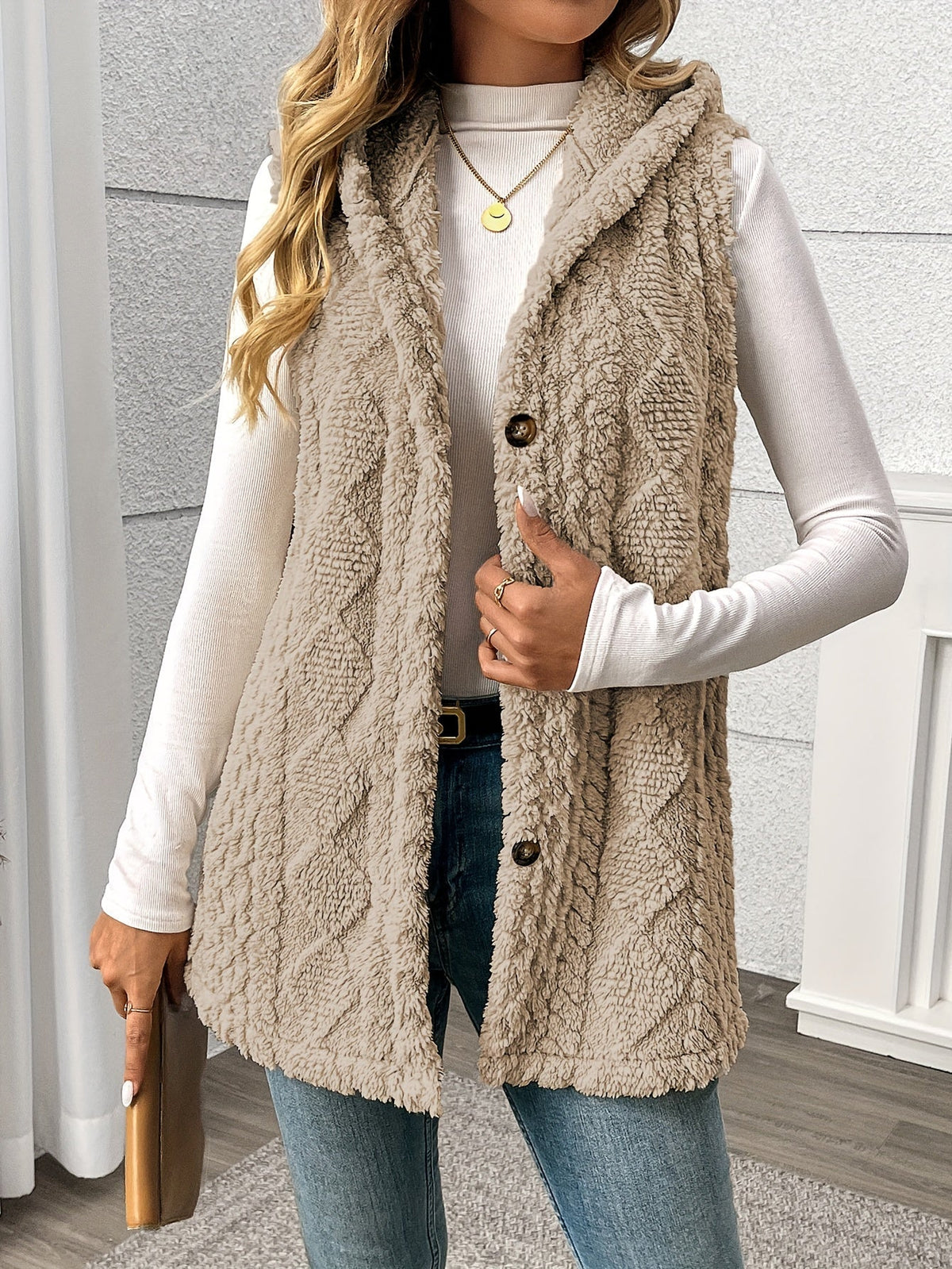 Women's Winter Cozy Hooded Sleeveless Vest – Padded Outerwear Gilet