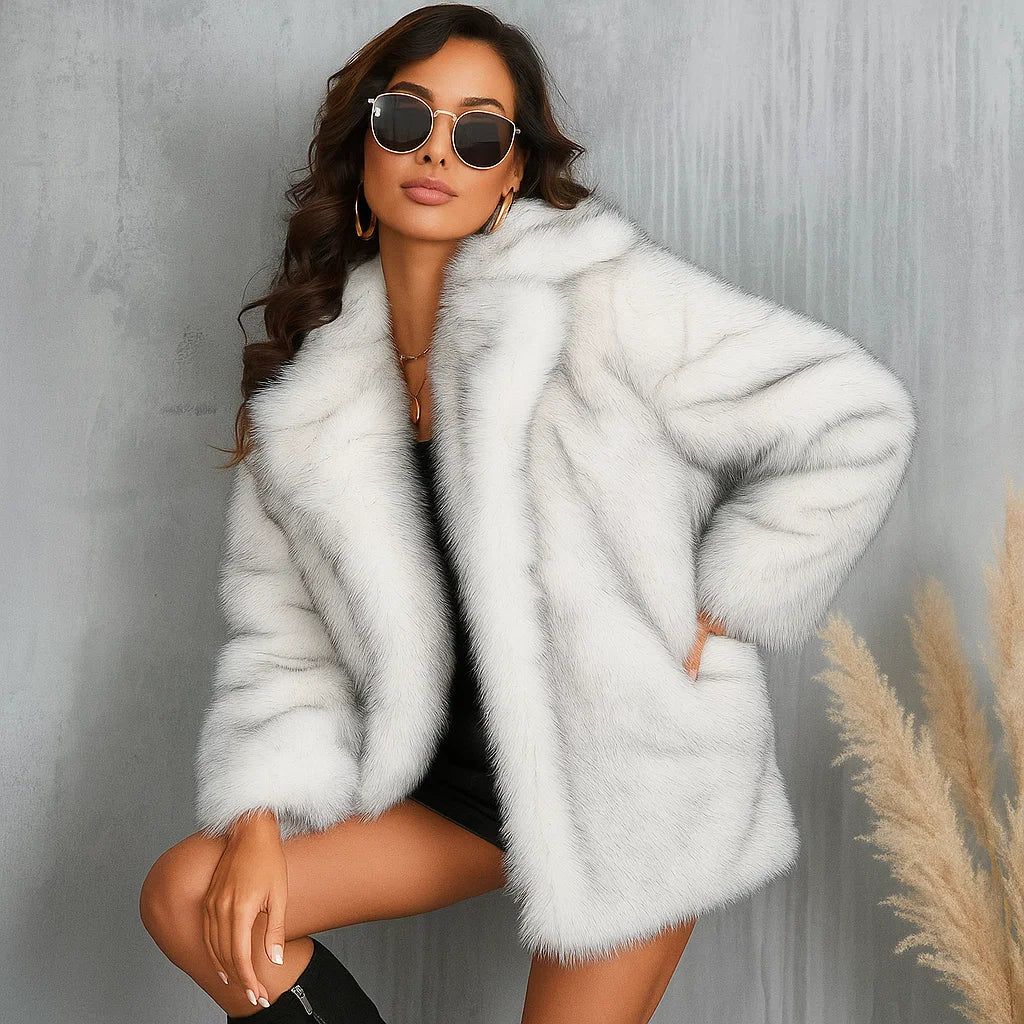 Women's Faux Fur Coat | Luxurious Winter Warmth