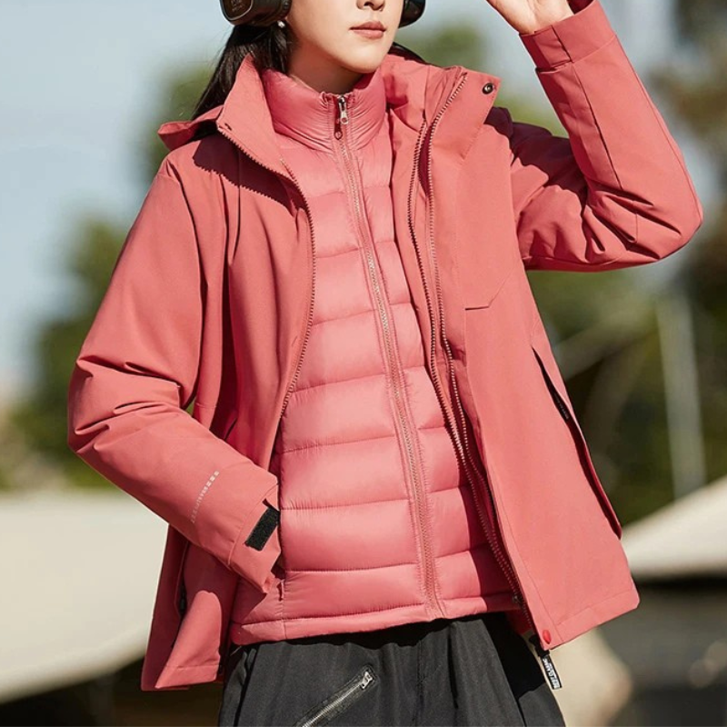 Women's Layered Winter Ski Jacket | Outdoor Warmth & Protection