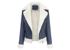 Women's Faux Leather Jacket | Warm Shearling Outerwear