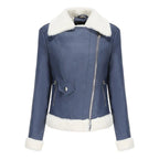 Women's Faux Leather Jacket | Warm Shearling Outerwear