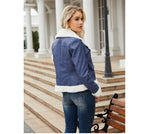 Women's Faux Leather Jacket | Warm Shearling Outerwear