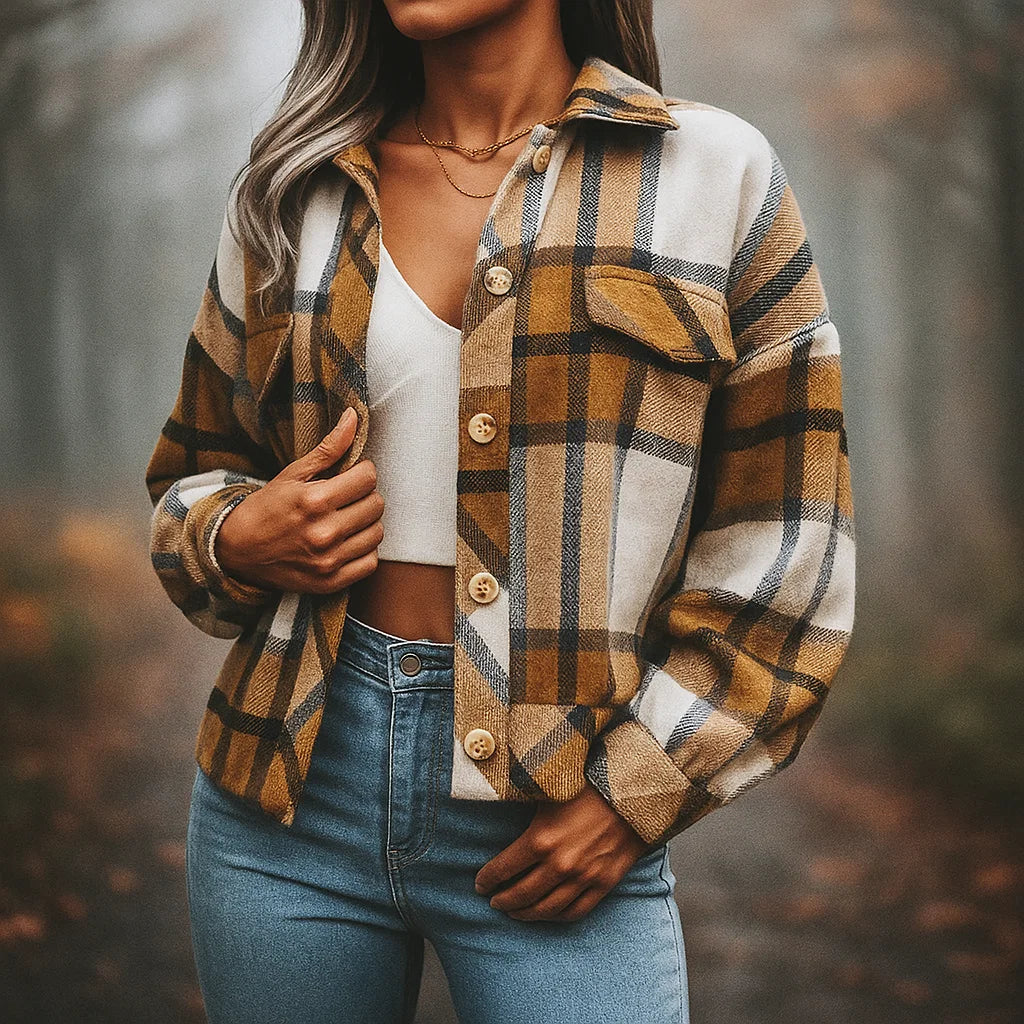 Women's Plaida Street Jacket – Stylish and Versatile Outerwear.
