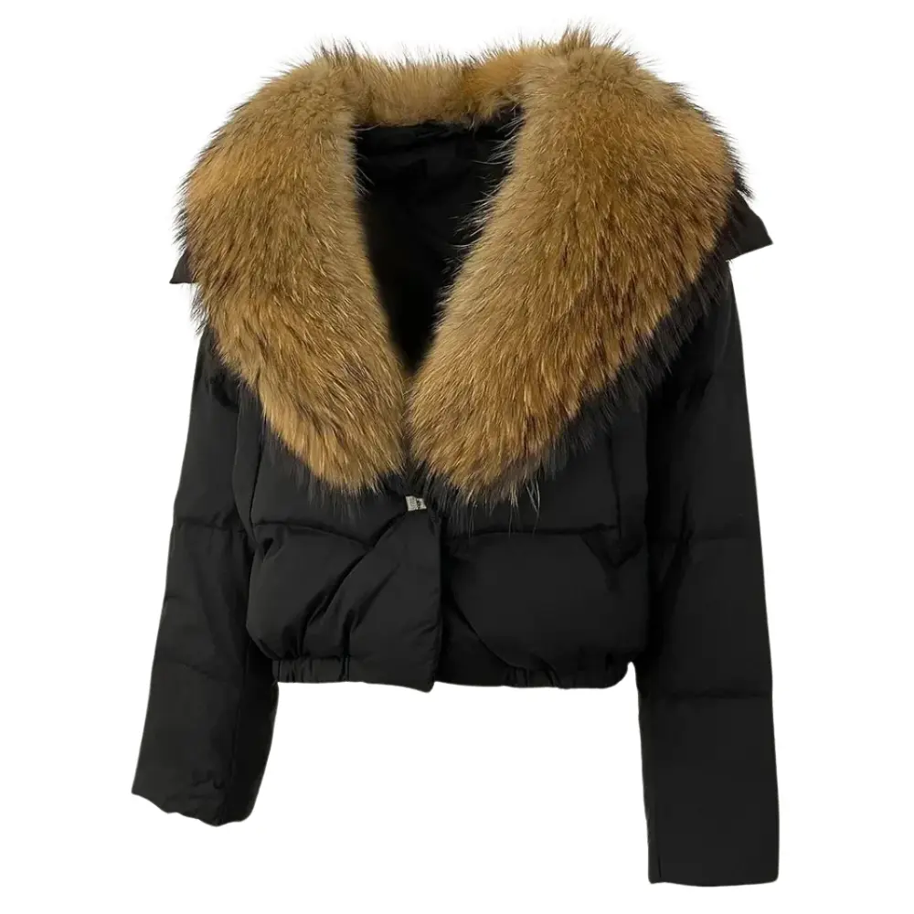 Women's Puffer Jacket | Warm Fur Collar Coat
