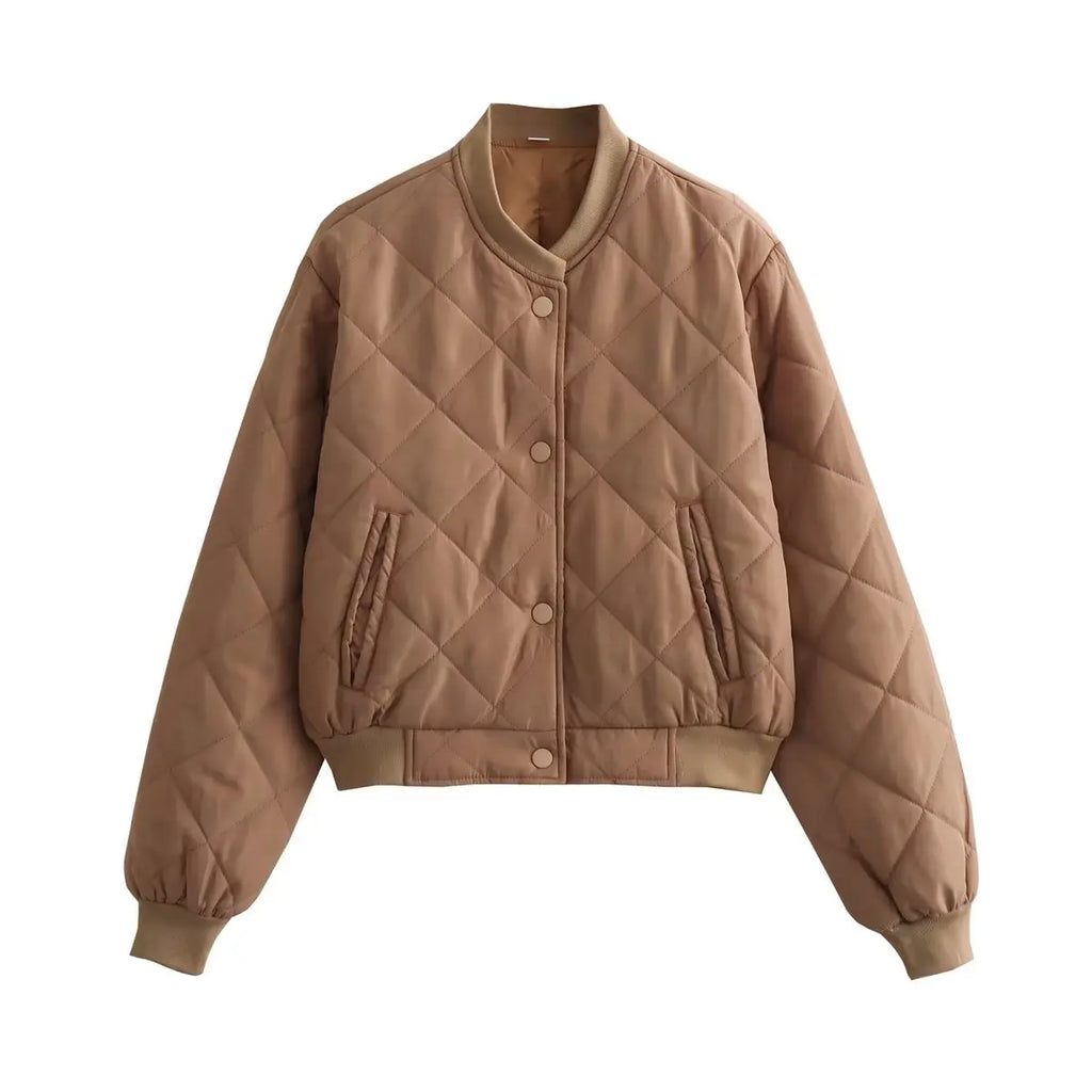Women's Quilted Bomber Jacket | Cozy Outerwear
