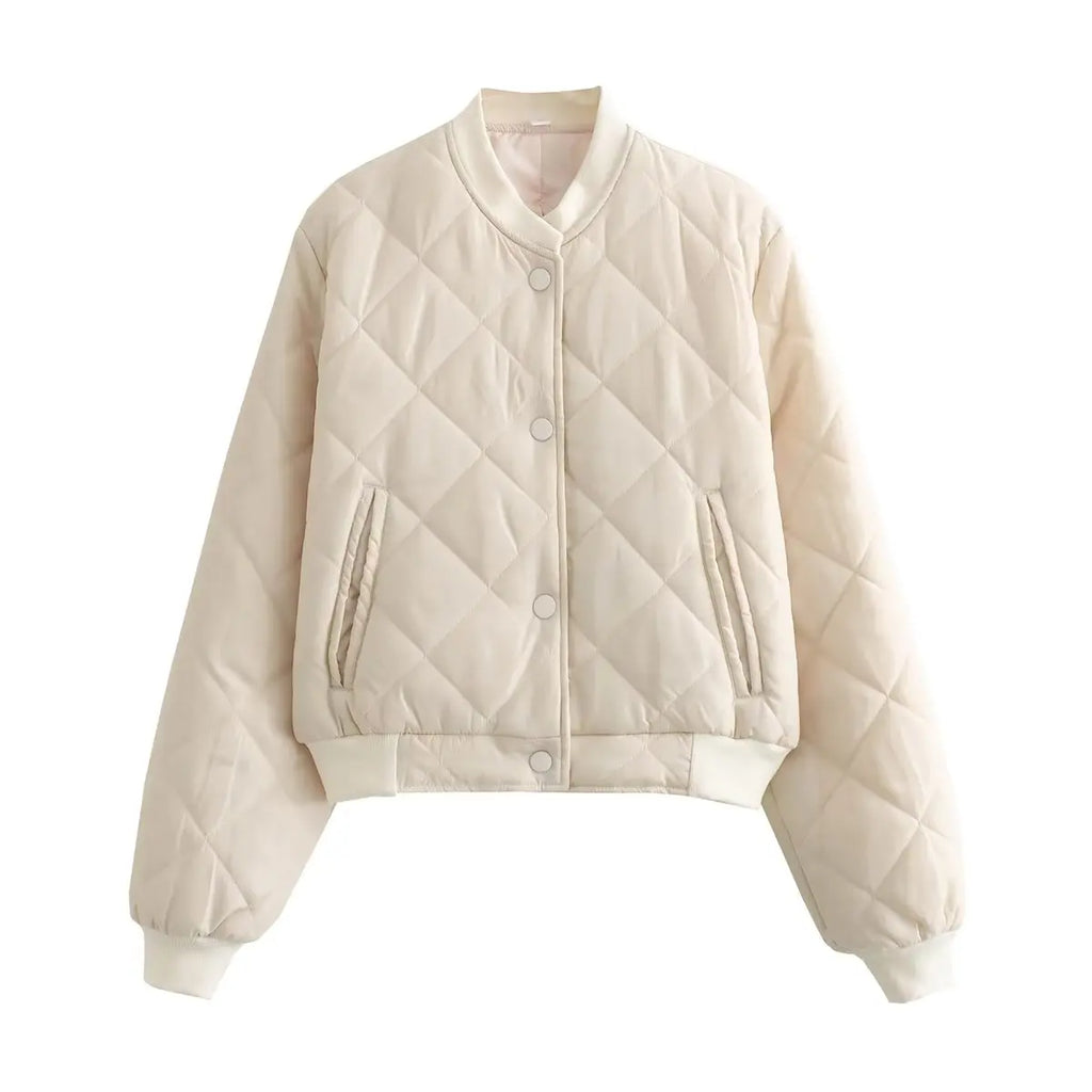 Women's Quilted Bomber Jacket | Cozy Outerwear