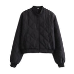 Women's Quilted Bomber Jacket | Cozy Outerwear