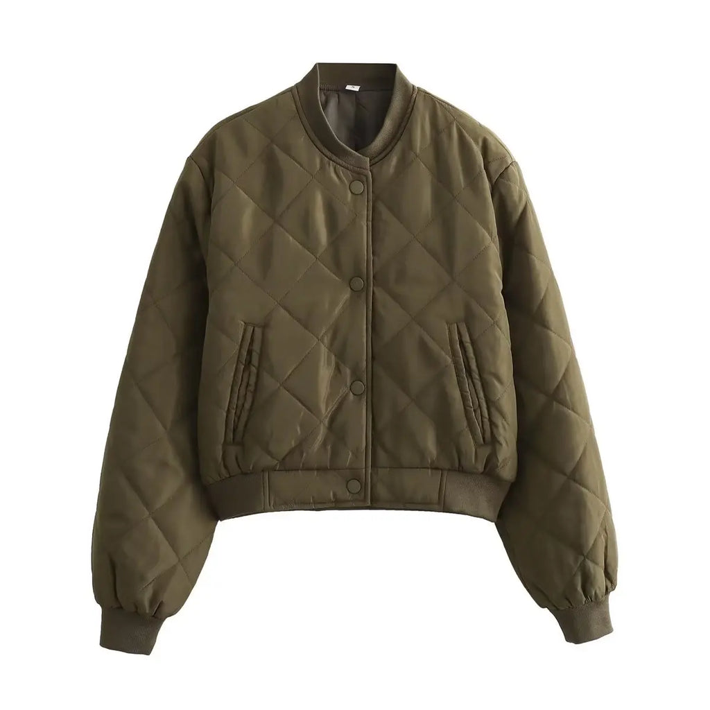 Women's Quilted Bomber Jacket | Cozy Outerwear
