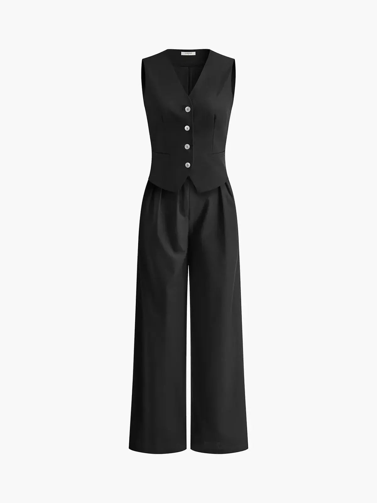 Women's Cotton Linen Waistcoat & Trousers Set | Summer Set