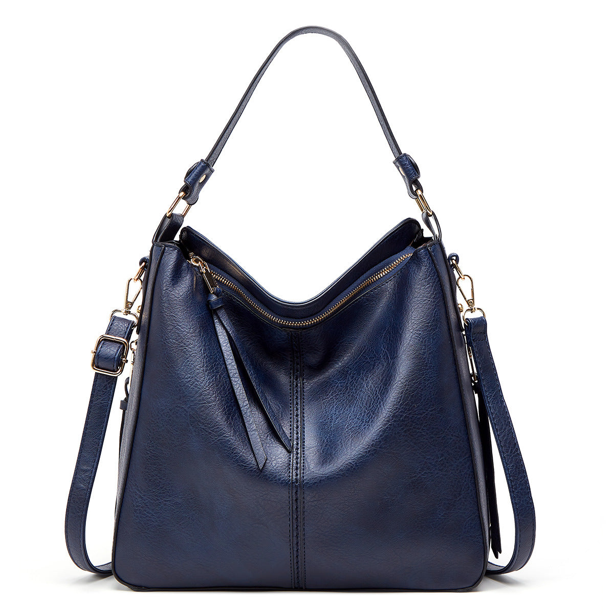 Zipper Bucket Messenger Bag