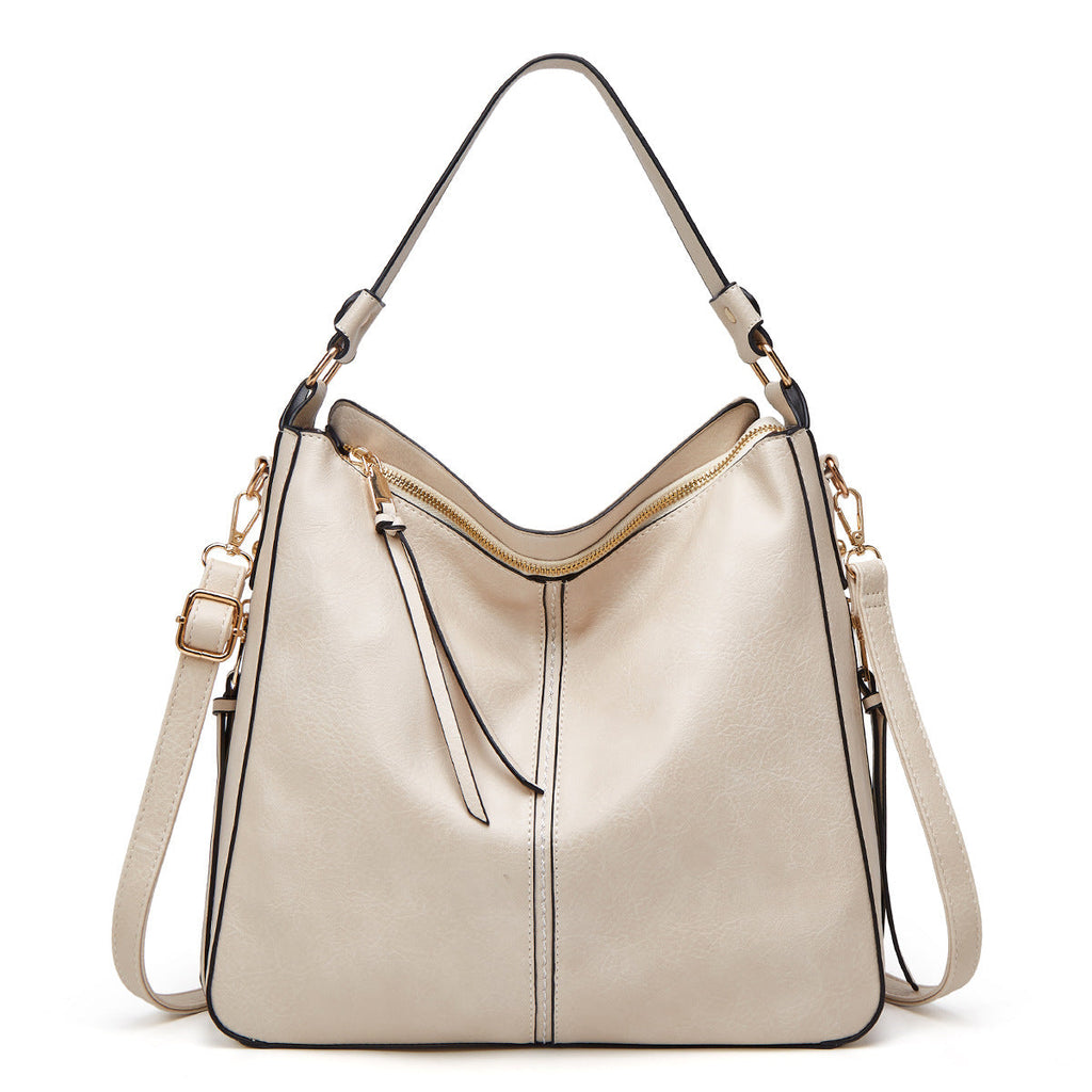 Zipper Bucket Messenger Bag