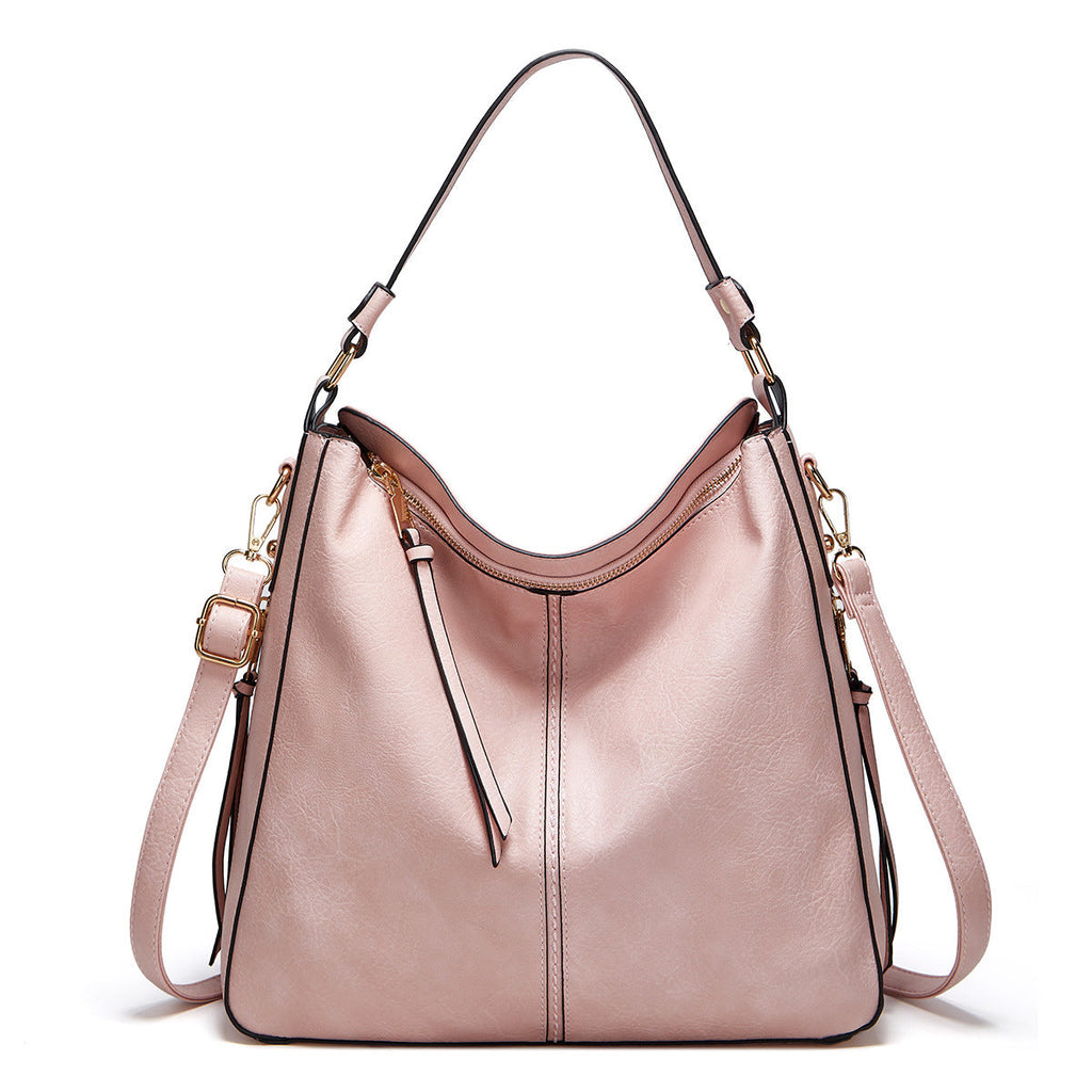 Zipper Bucket Messenger Bag