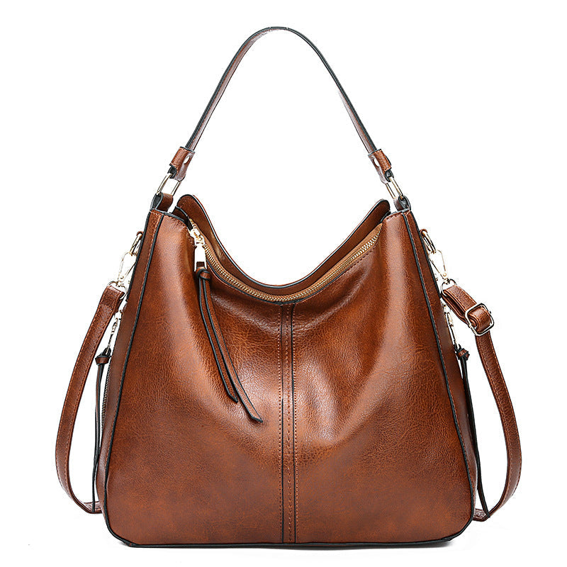 Zipper Bucket Messenger Bag