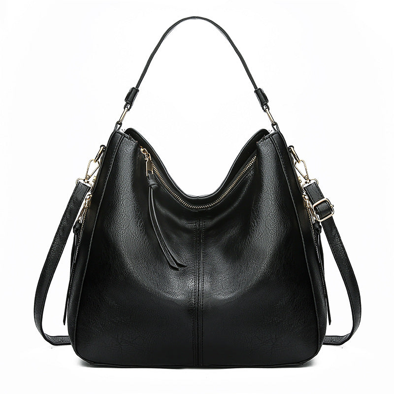 Zipper Bucket Messenger Bag