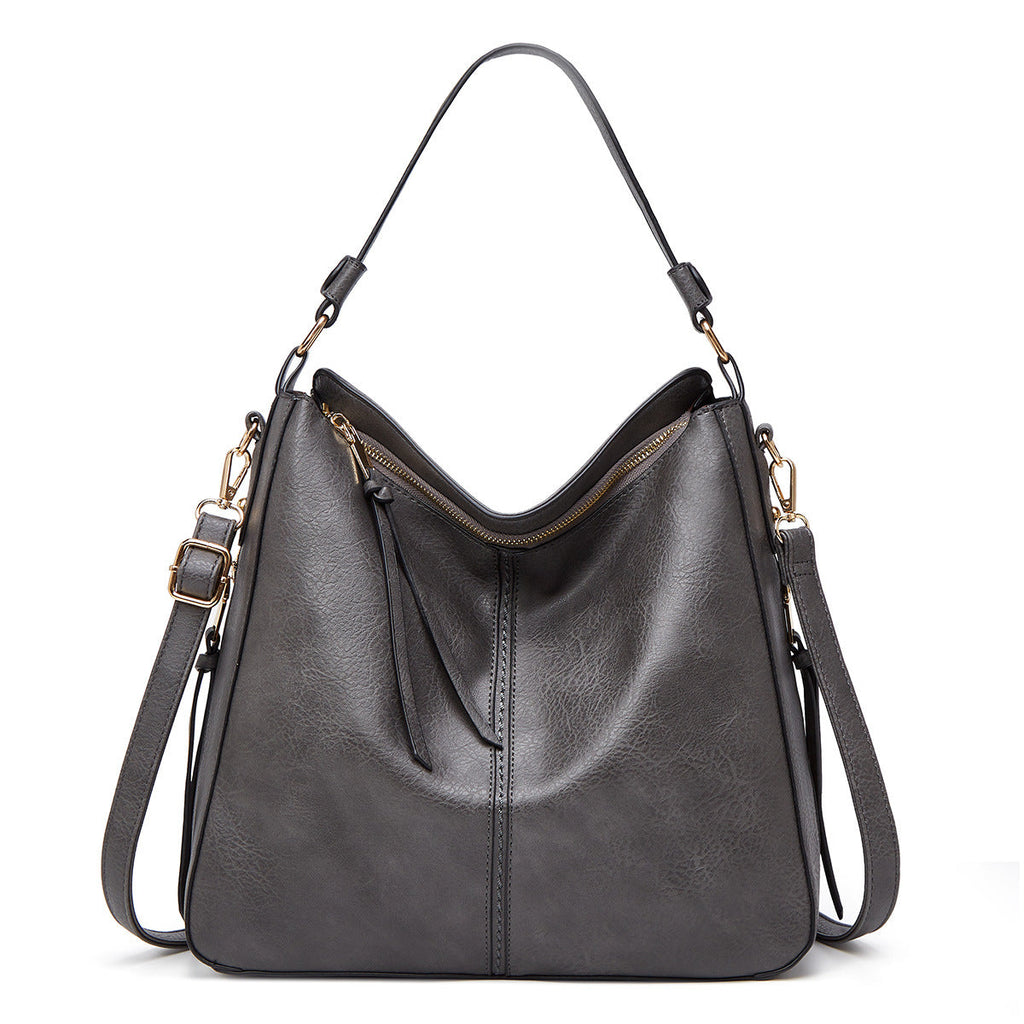 Zipper Bucket Messenger Bag
