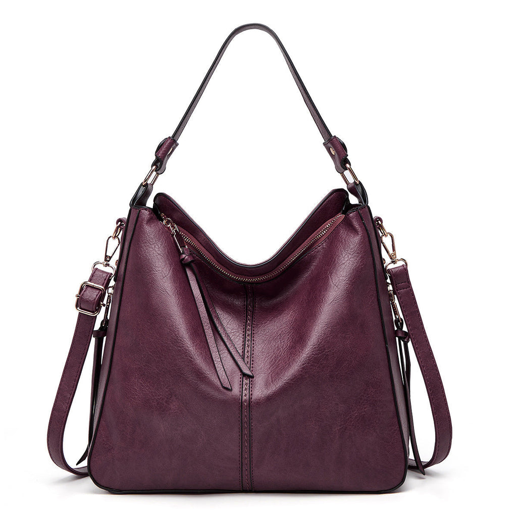 Zipper Bucket Messenger Bag