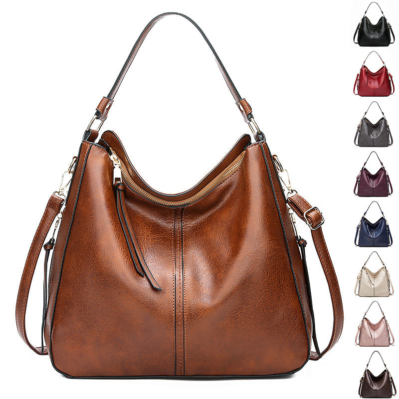 Zipper Bucket Messenger Bag