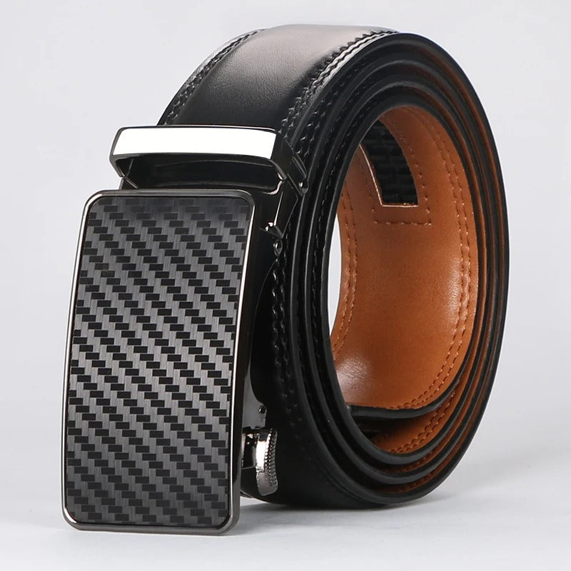 Men's Cowhide Leather Belt | Automatic Buckle