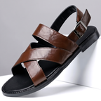 Men’s Leather Sandals – Classic Adjustable Summer Shoes