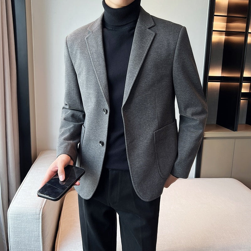 Men’s Woolen Leisure Blazer Coat
