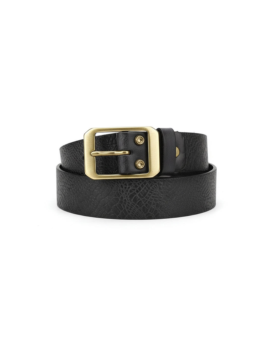 Men's Cowhide Leather Belt Classic Prong Buckle