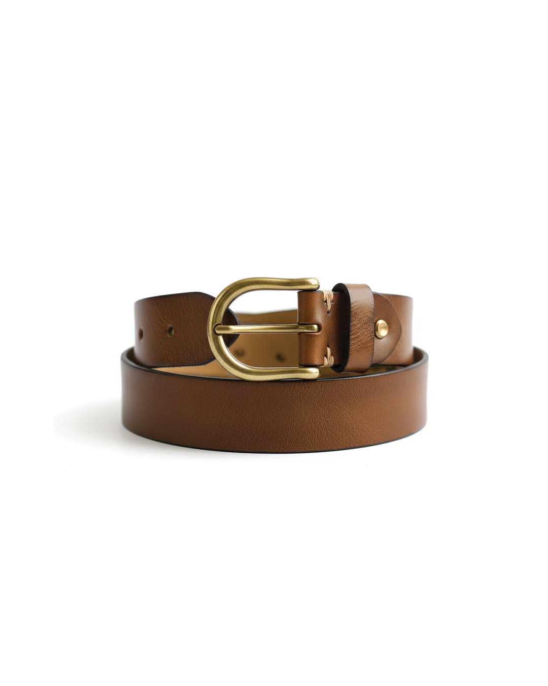 Men's Cowhide Leather Belt | Durable Buckle