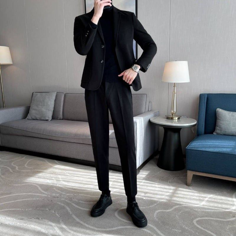 Men’s Woolen Leisure Blazer Coat