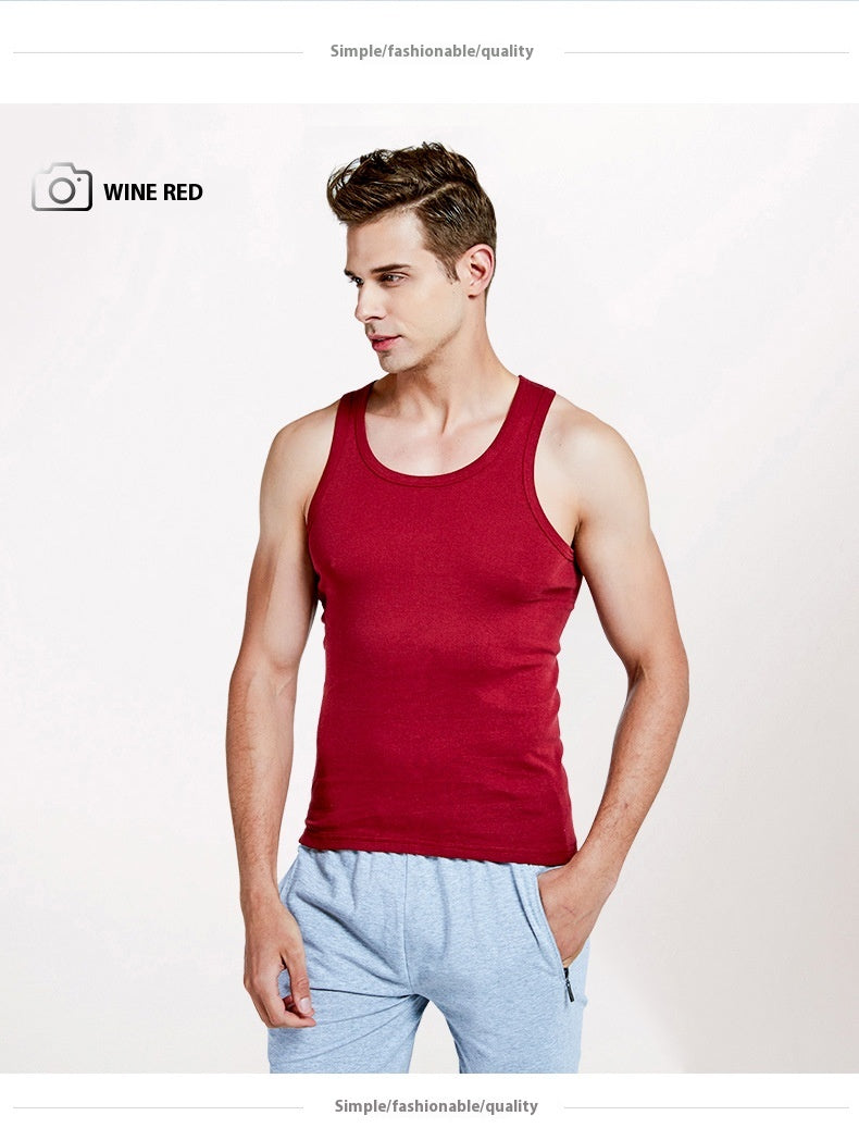 Men’s Cotton Slim Fit Breathable Sports Vest