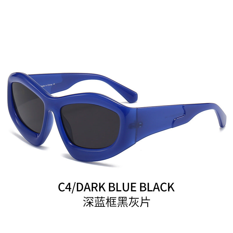 Unisex Outdoor Riding Concave Shape Sun Glasses