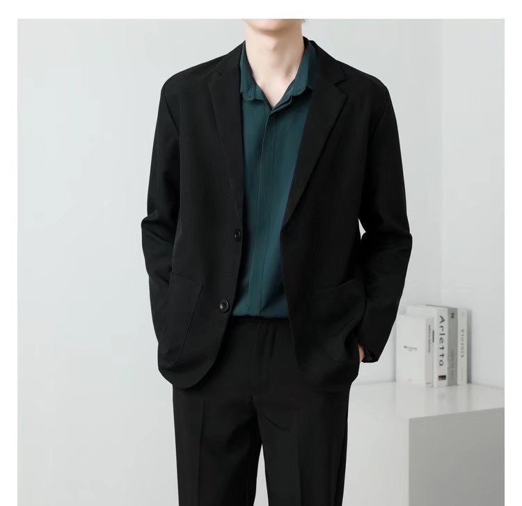 Men’s Two-Button Slim Fit Business Suit