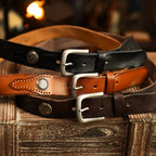 Men's Cowhide Leather Belt | Heritage Style