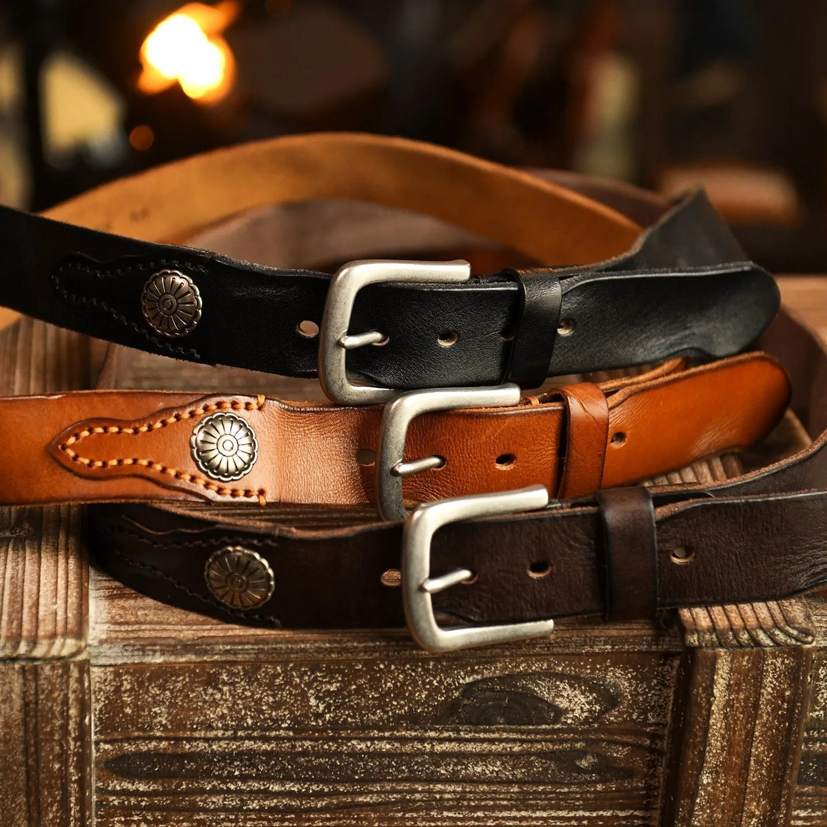 Men's Cowhide Leather Belt | Heritage Style