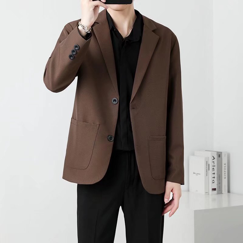 Men’s Two-Button Slim Fit Business Suit