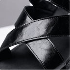 Men’s Leather Sandals – Classic Adjustable Summer Shoes