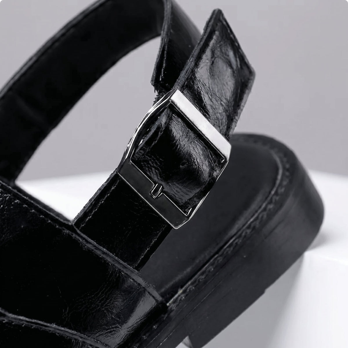 Men’s Leather Sandals – Classic Adjustable Summer Shoes