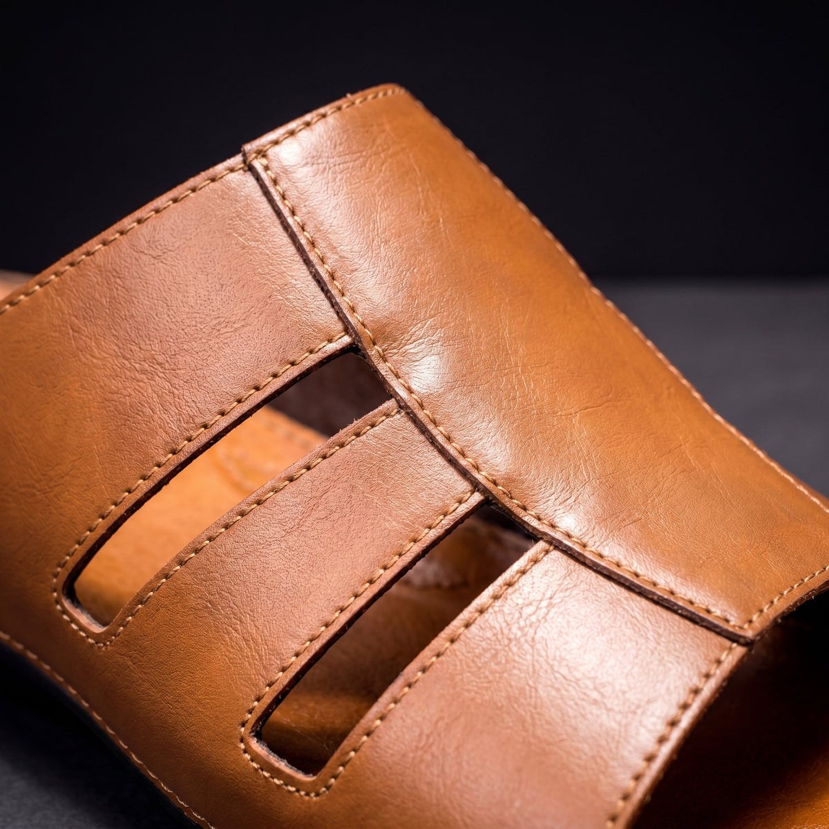 Men’s Leather Sandals – Adjustable Casual Summer Shoes