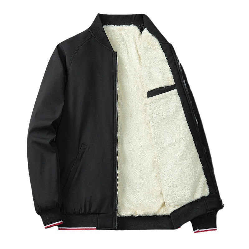 Men’s Casual Business Baseball Collar Jacket Shirt