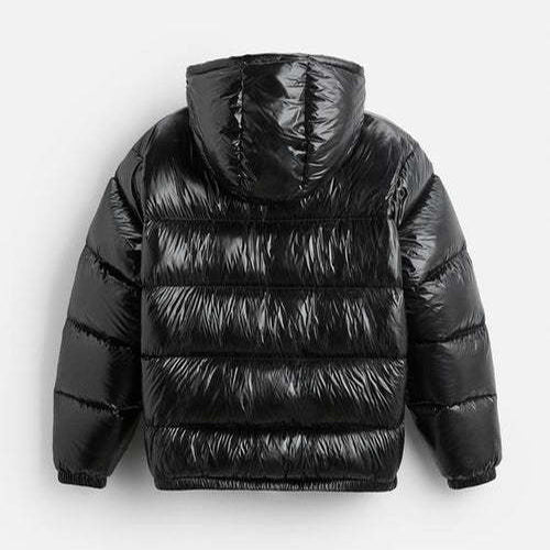 Men’s Hooded Short Puffer Jacket Warm Coat