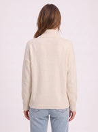 Women's Full Zip Ribbed Cardigan Funnel Neck Sweater