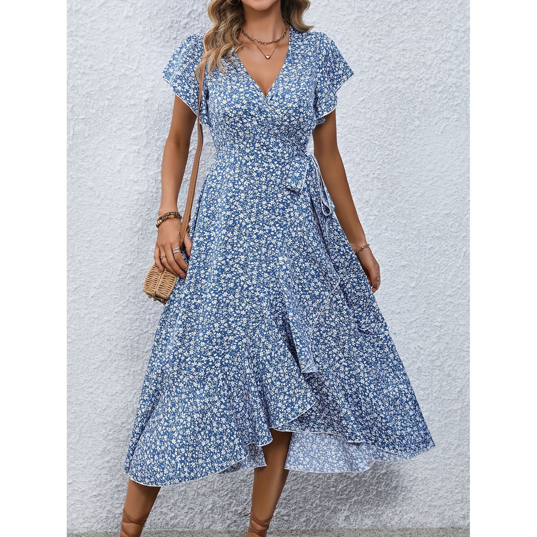 Women’s Floral Short Sleeve Summer Dress