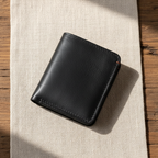 Men's Slim Leather Zip Wallet | RFID Blocking Minimalist Card Holder