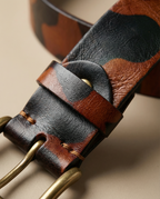 Men's Genuine Cowhide Leather Belt | Heavy-Duty Classic Dress Strap