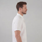 Men's Linen Short Sleeve Shirt - Lightweight Casual Button Down
