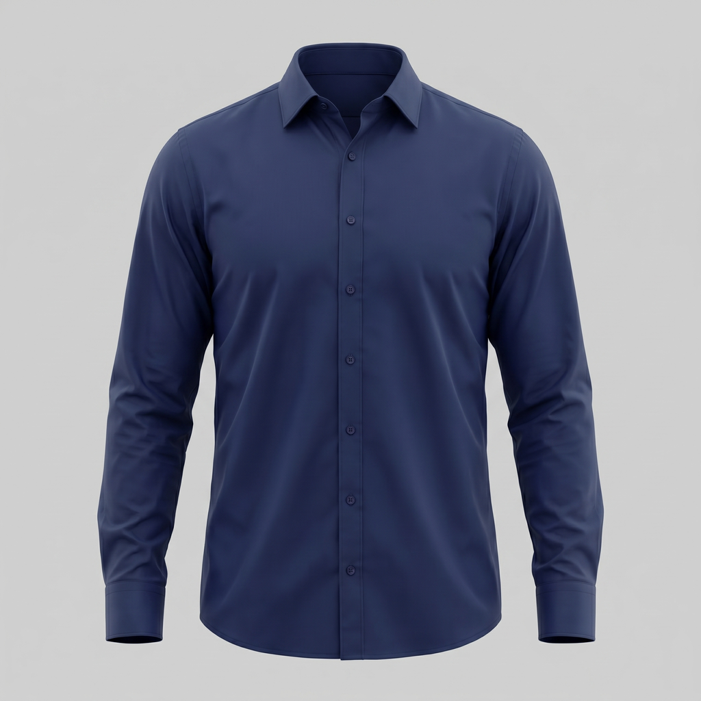 Men's Slim Fit Long Sleeve Dress Shirt - Formal Business