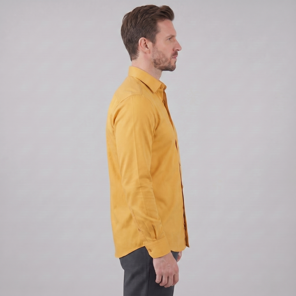 Men's Slim Fit Long Sleeve Dress Shirt - Formal Business