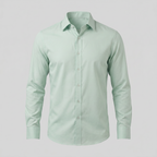 Men's Slim Fit Long Sleeve Dress Shirt - Formal Business